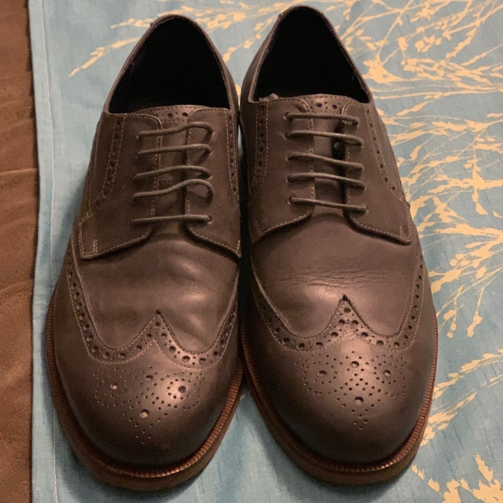Cole Haan Men’s Gray Wingtip Shoes